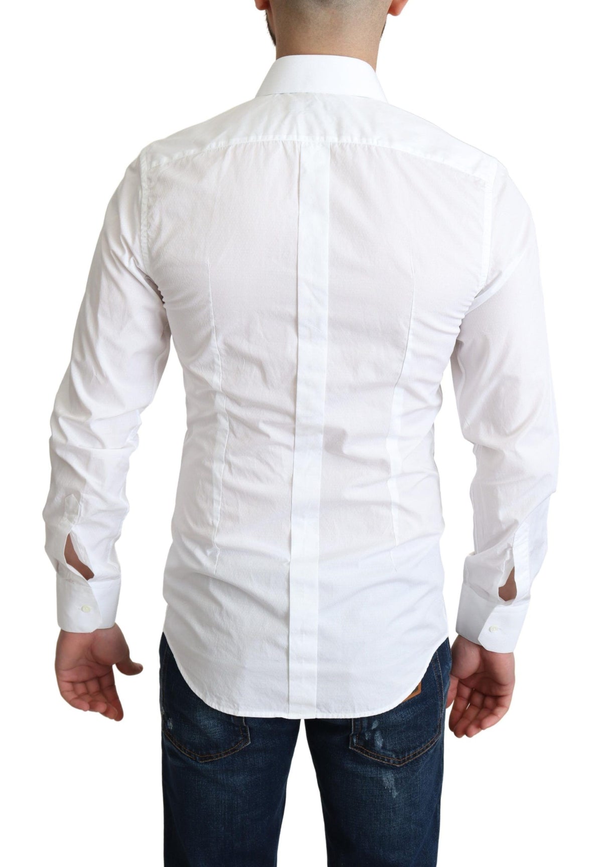 Dolce & Gabbana dress shirts for men in white, product view 3