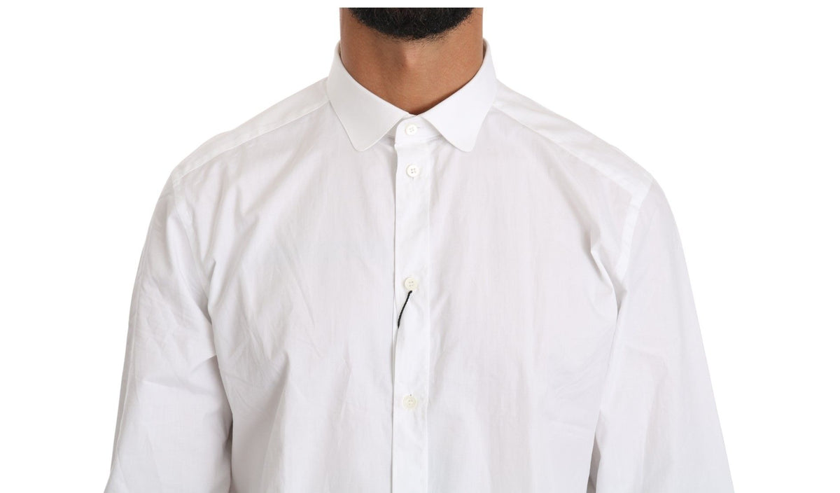 Dolce & Gabbana dress shirts for men in white, product view 4