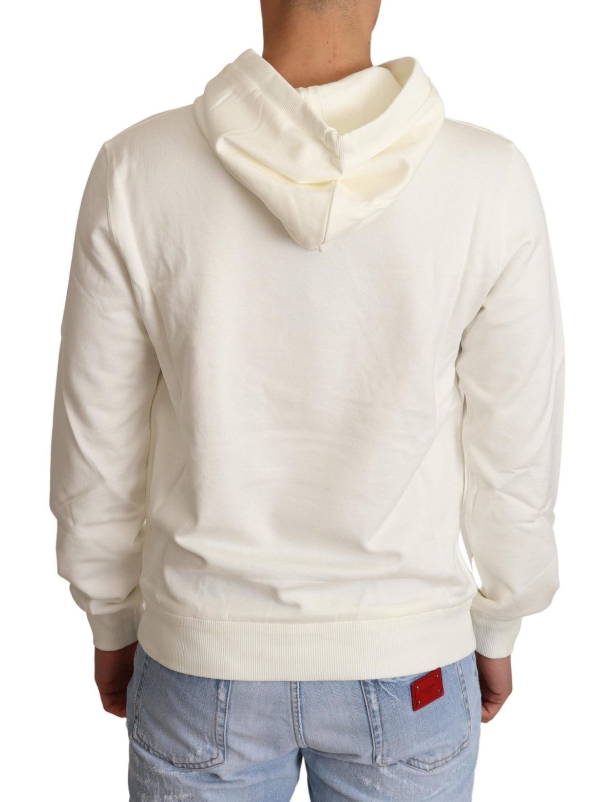 Dolce & Gabbana hoodies for men in white, product view 3
