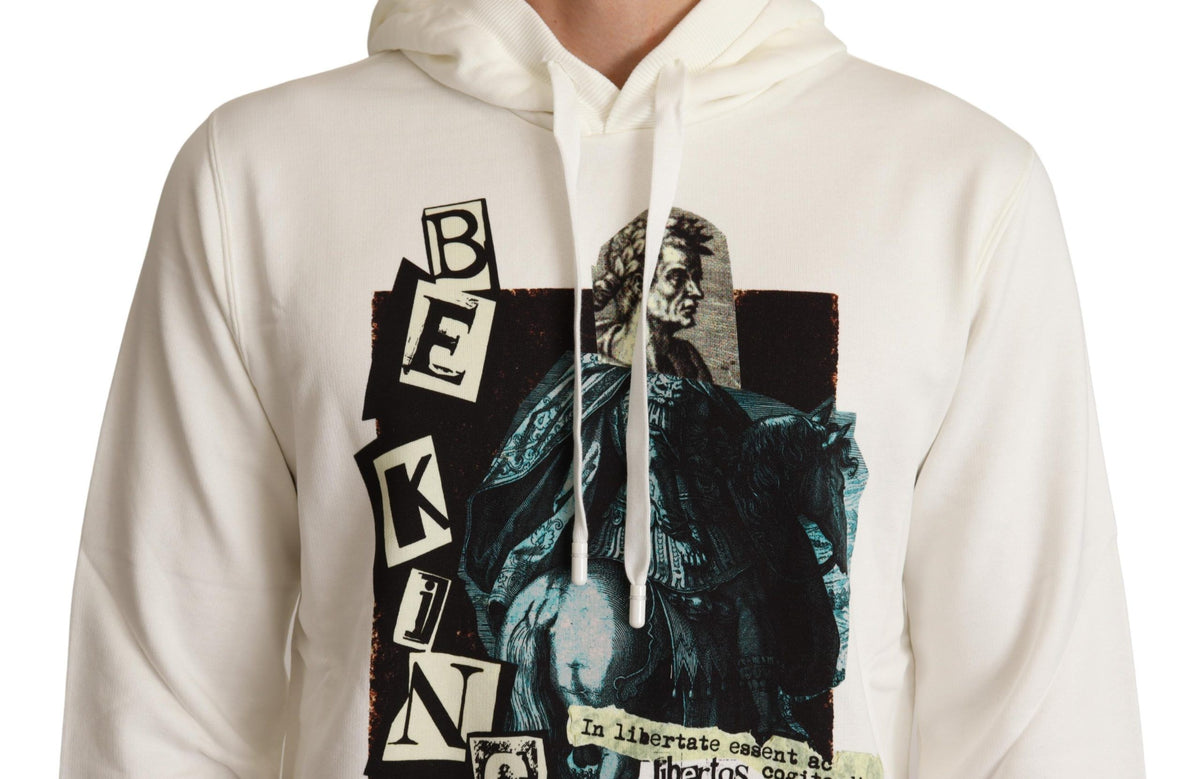 Dolce & Gabbana hoodies for men in white, product view 4