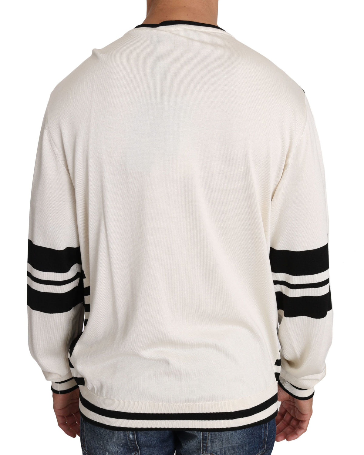 Dolce & Gabbana sweatshirts for men in black/white, product view 3