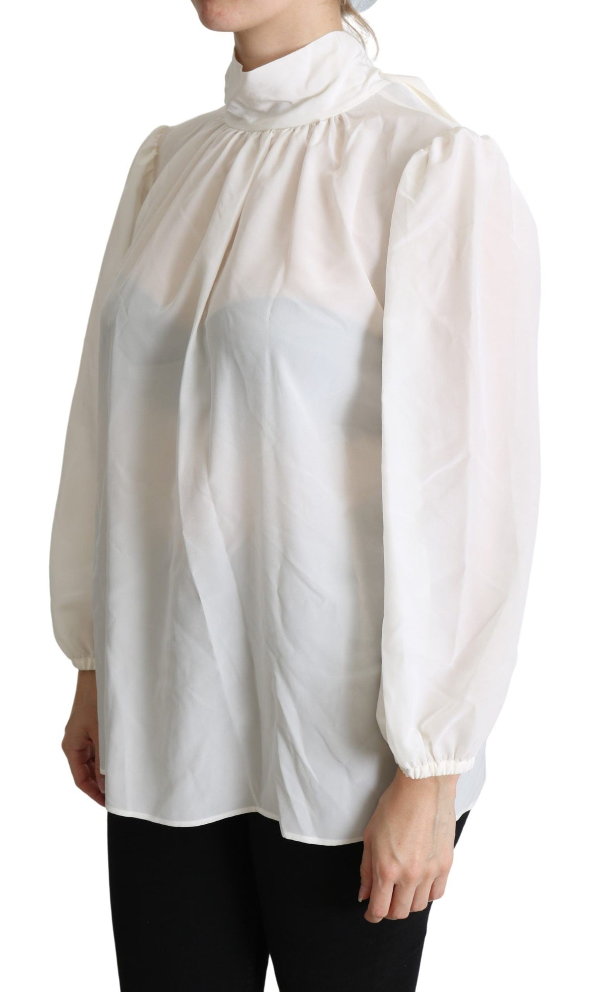 Dolce & Gabbana long sleeve for women in white, product view 3