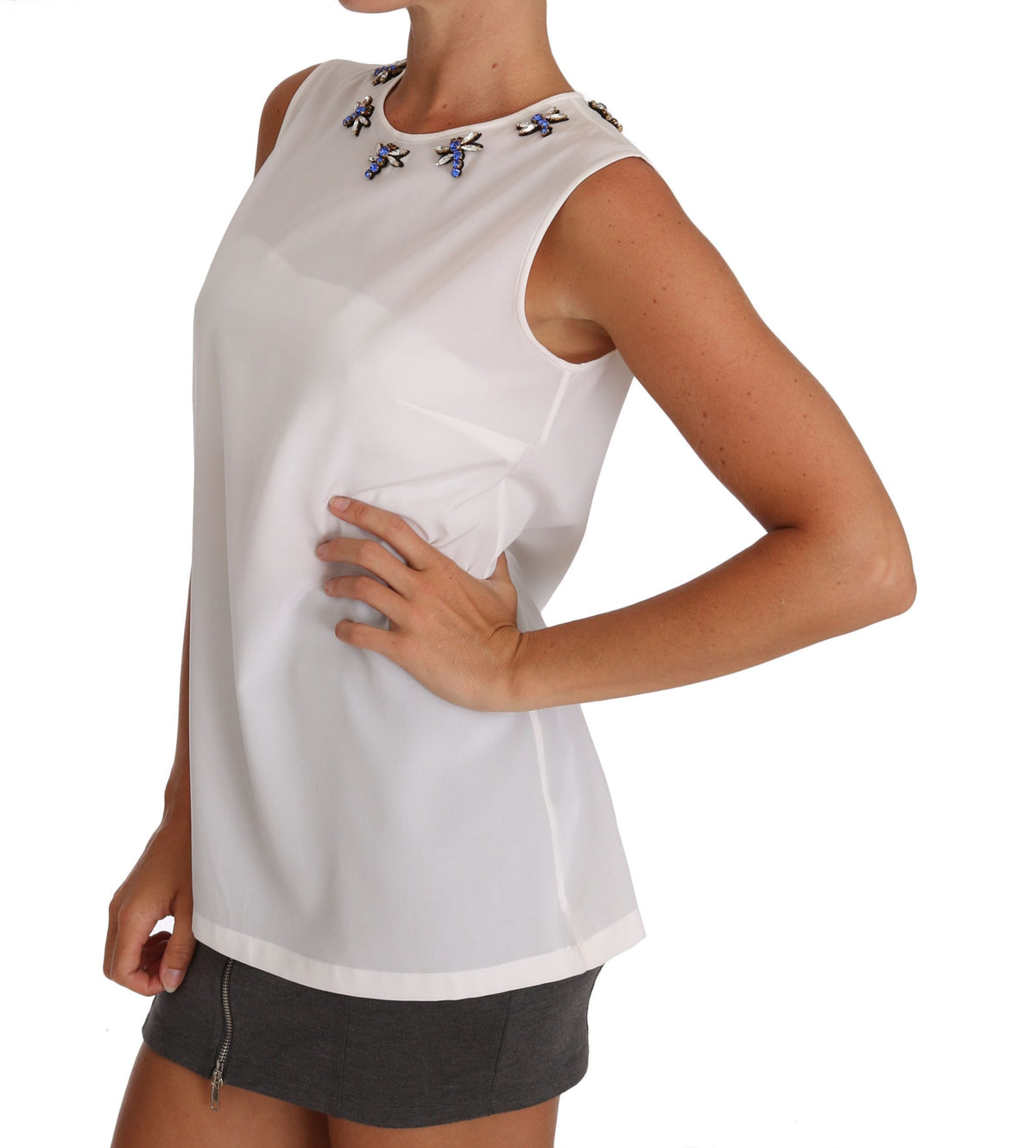 Dolce & Gabbana sleeveless for women in white, product view 4