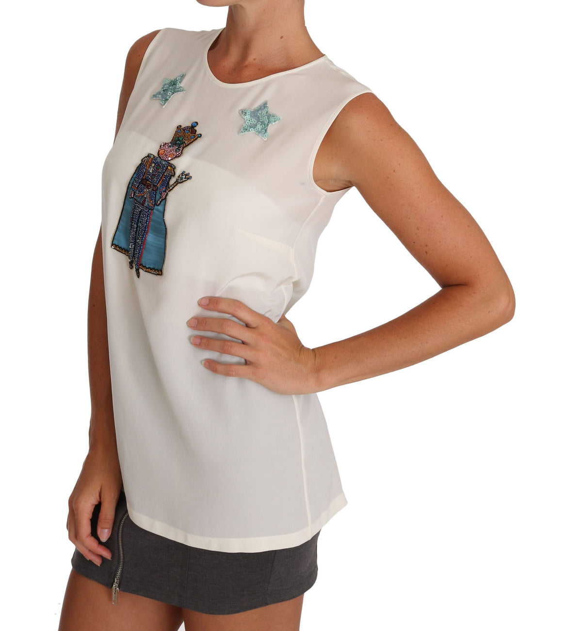 Dolce & Gabbana sleeveless for women in white, product view 4