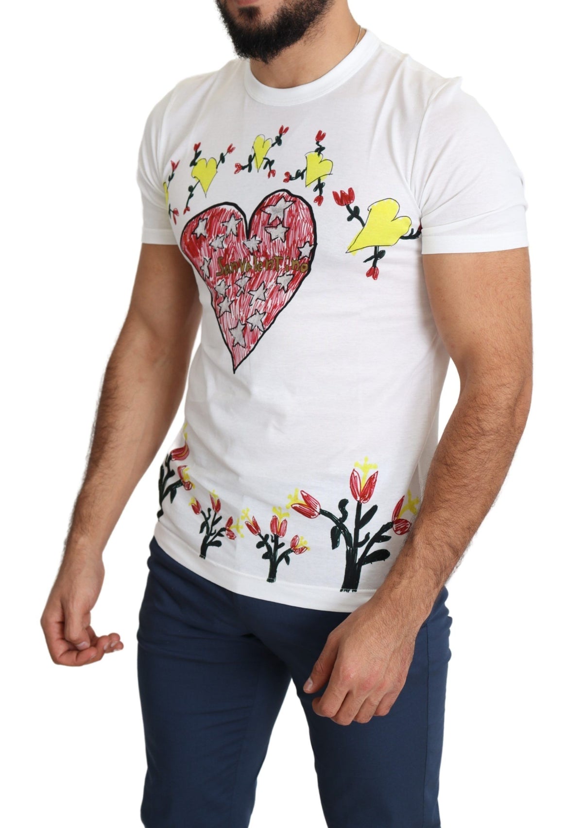 Dolce & Gabbana t-shirts for men in white, product view 2