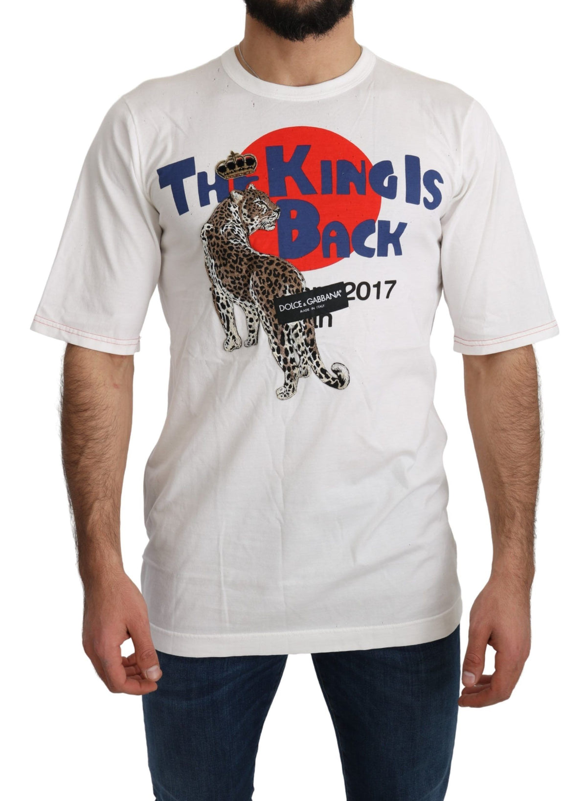 Dolce & Gabbana t-shirts for men in white, product view 5