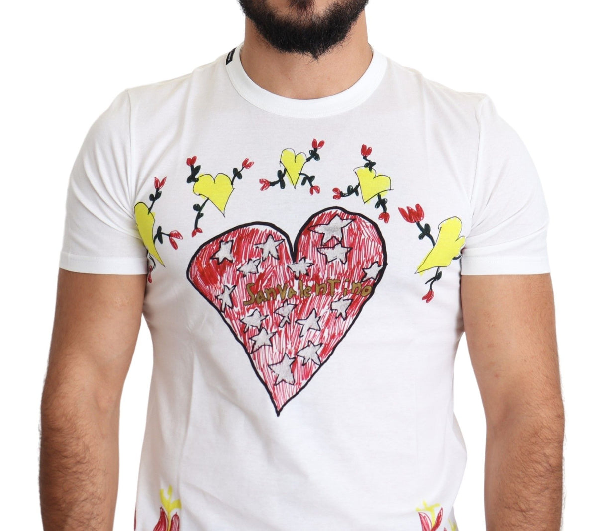 Dolce & Gabbana t-shirts for men in white, product view 5