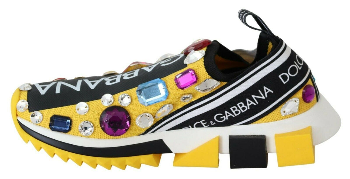Dolce & Gabbana low tops for women in yellow, product view 2