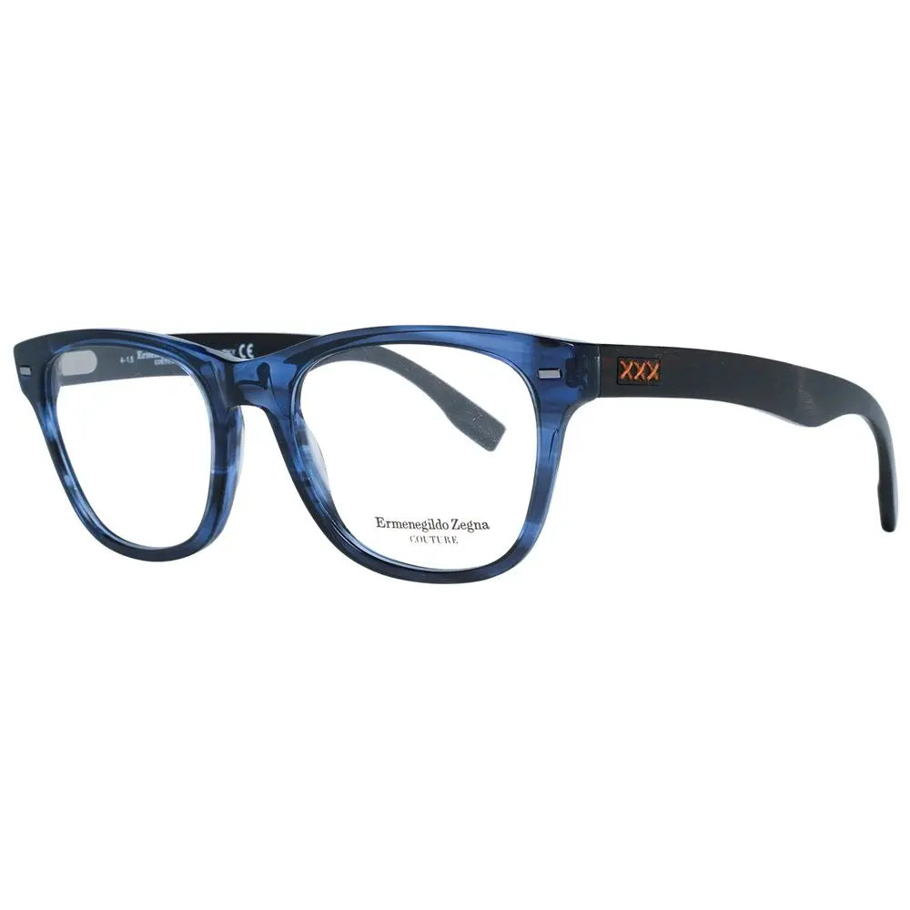 Ermenegildo Zegna glasses (frames) for men in blue, product view 1