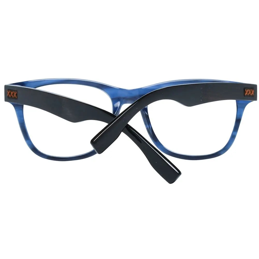 Ermenegildo Zegna glasses (frames) for men in blue, product view 3