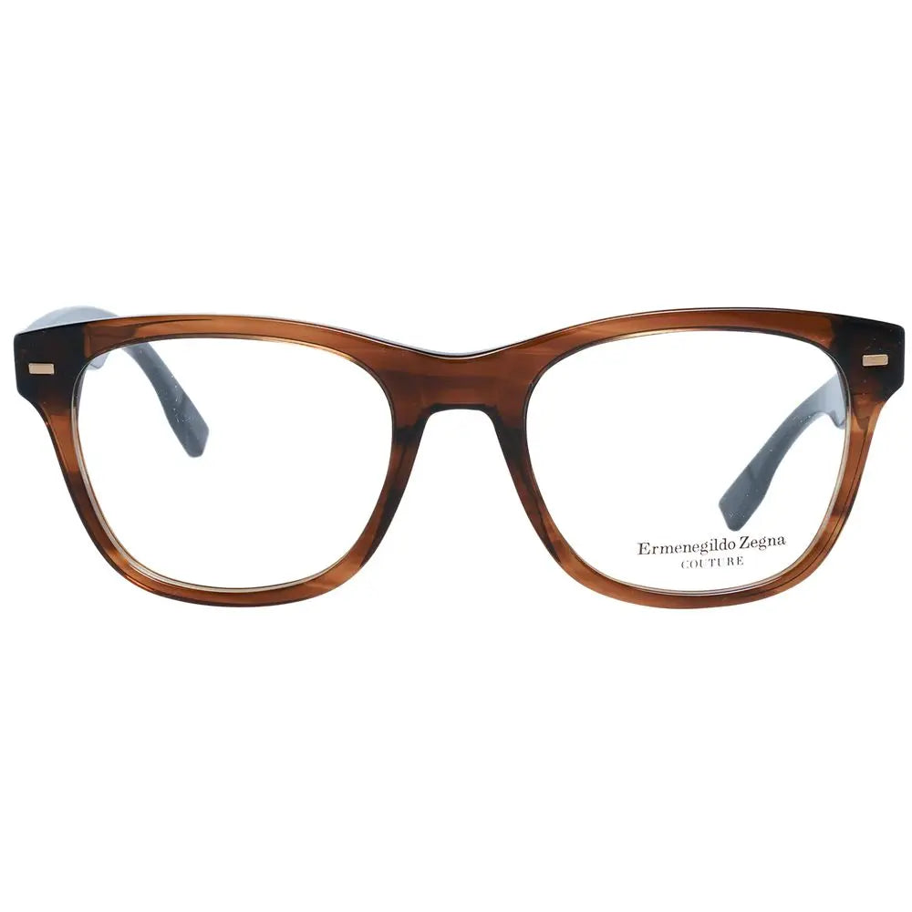 Ermenegildo Zegna glasses (frames) for men in brown, product view 2