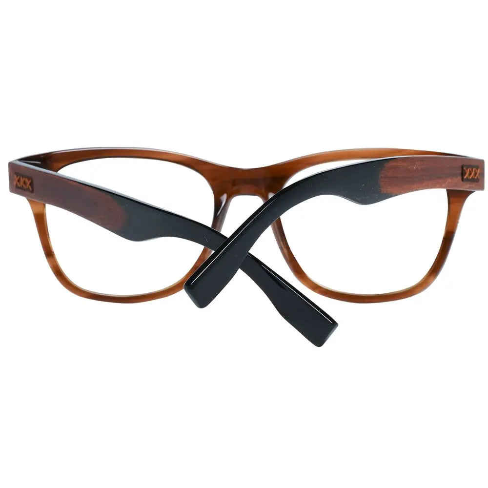 Ermenegildo Zegna glasses (frames) for men in brown, product view 3