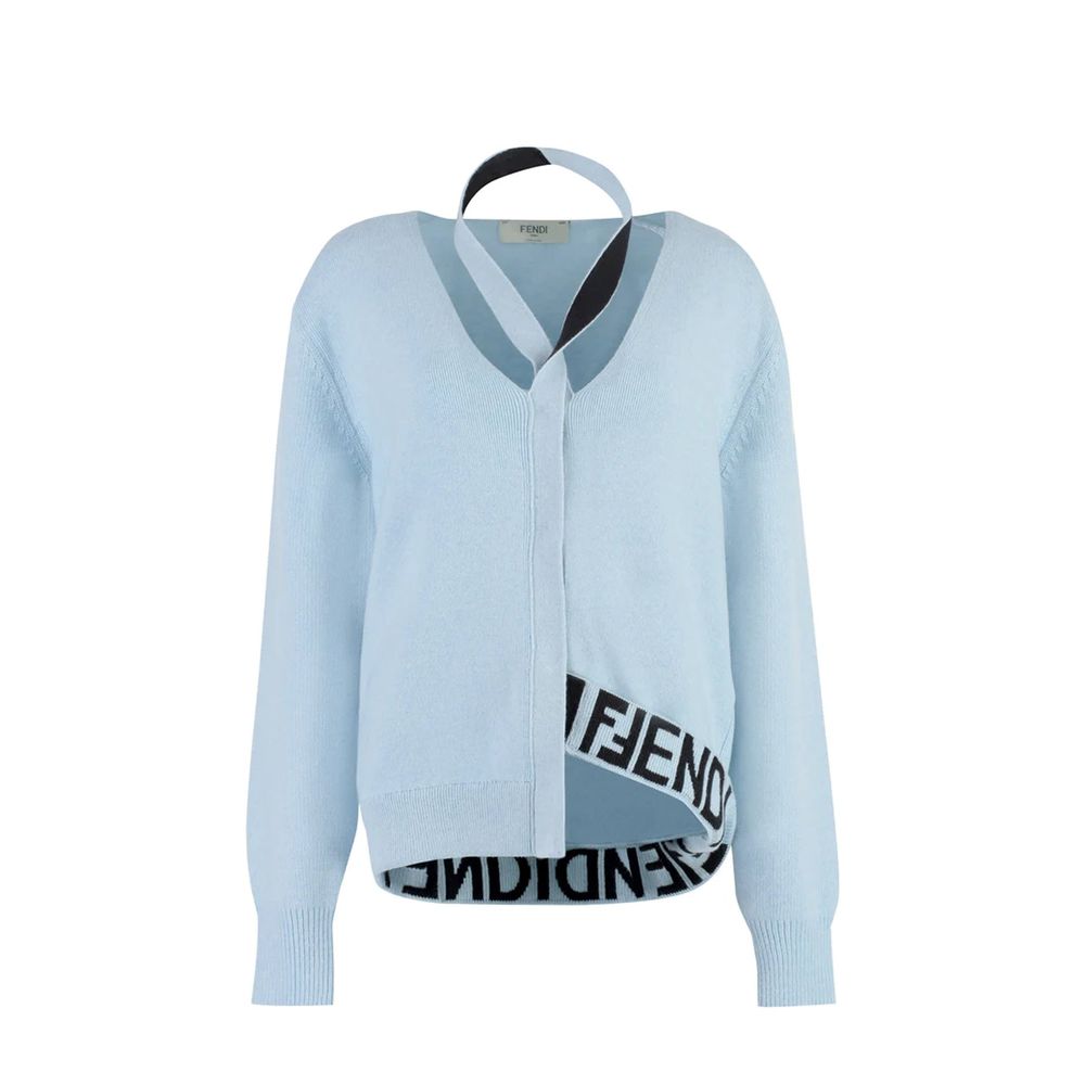 Fendi cardigans for women in blue, product view 1