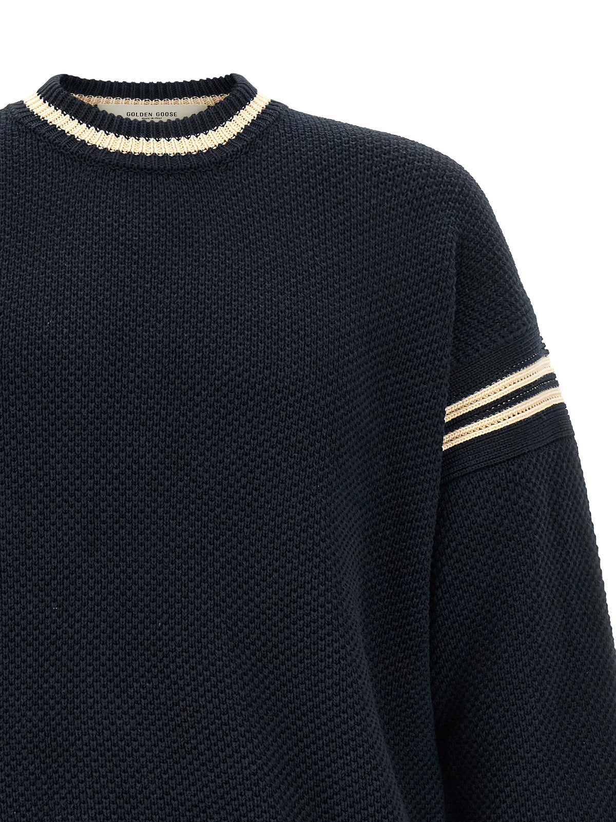 Golden Goose cardigans for men in blue, product view 3