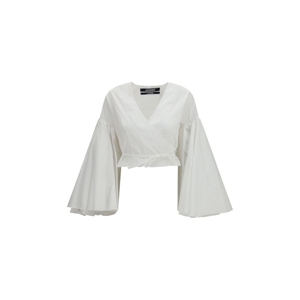 Jacquemus shirts for women in white, product view 1