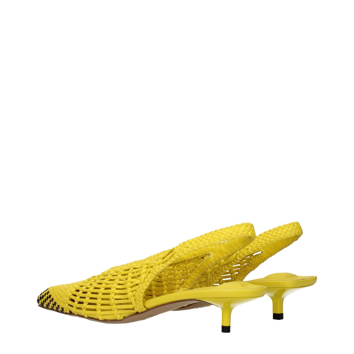 Jacquemus flat for women in yellow, product view 4
