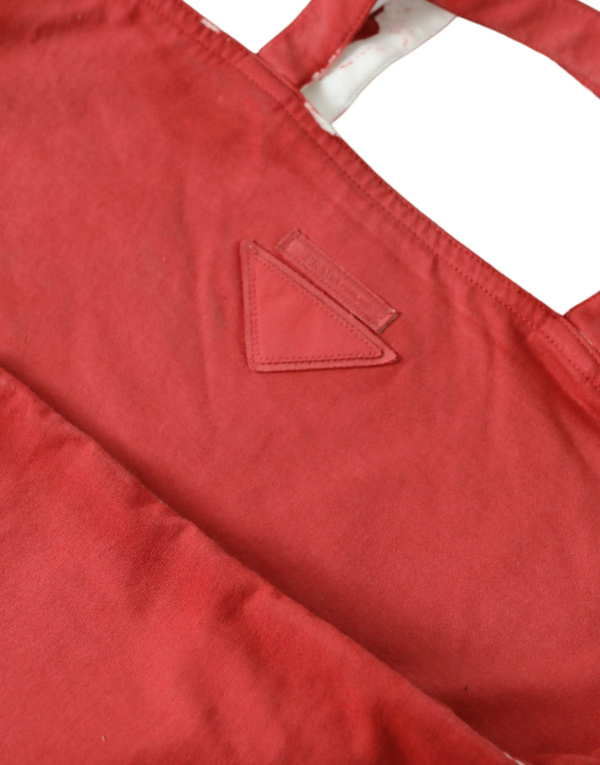 Prada tote bags for women in white and red, product view 3