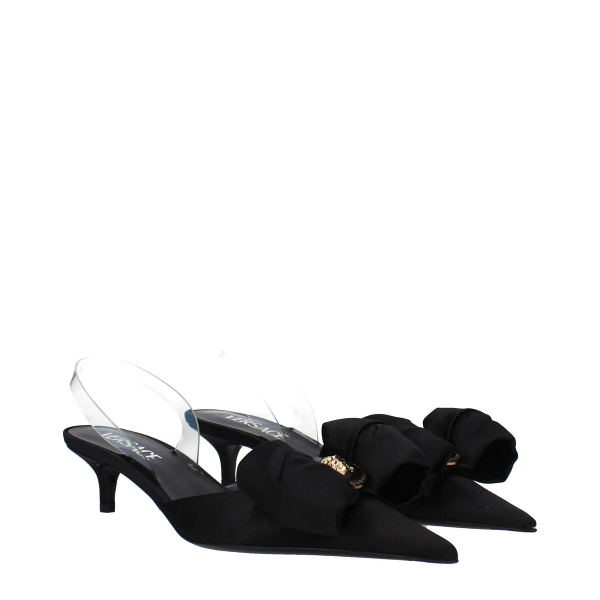 Versace flat for women in black, product view 2