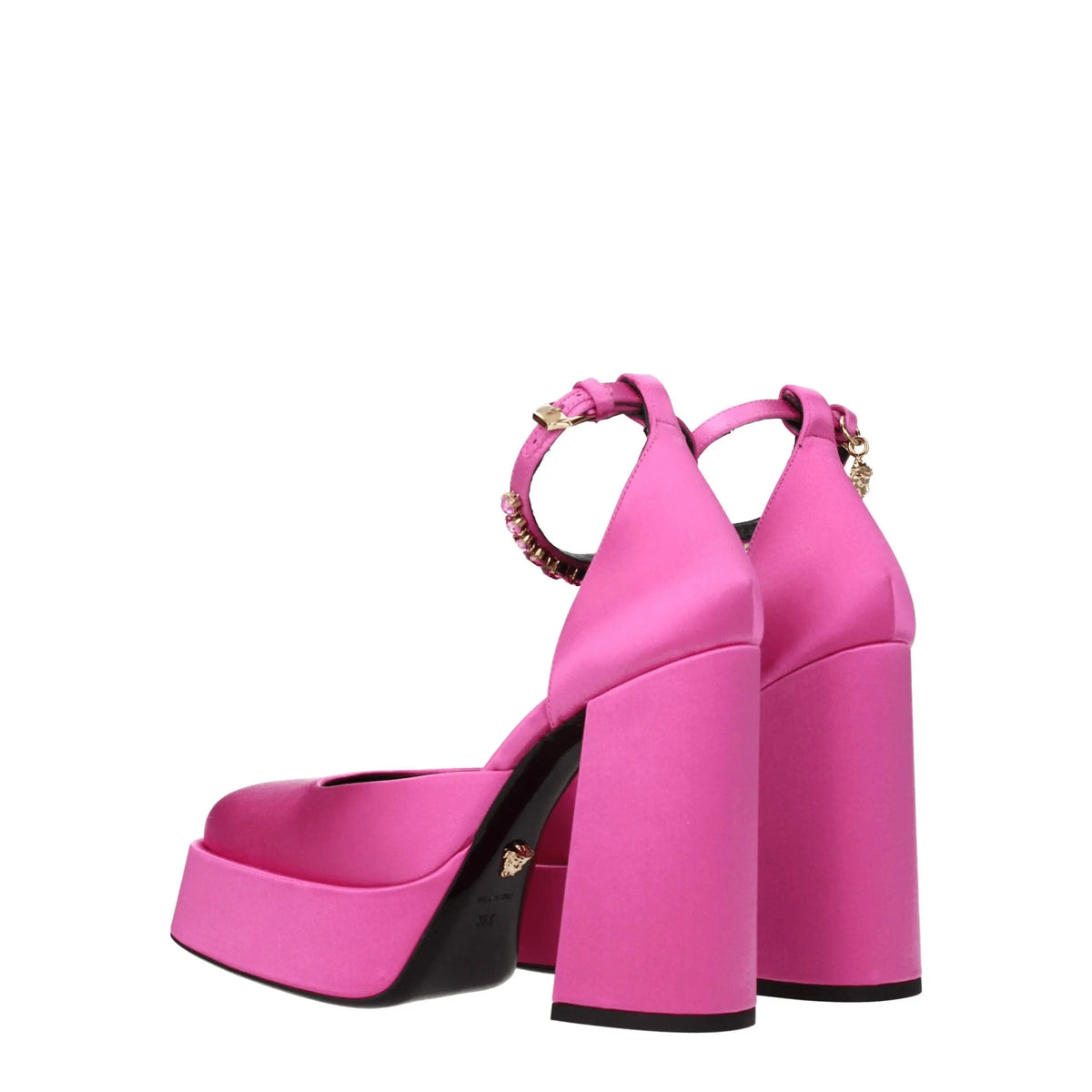 Versace platforms for women in pink, product view 4
