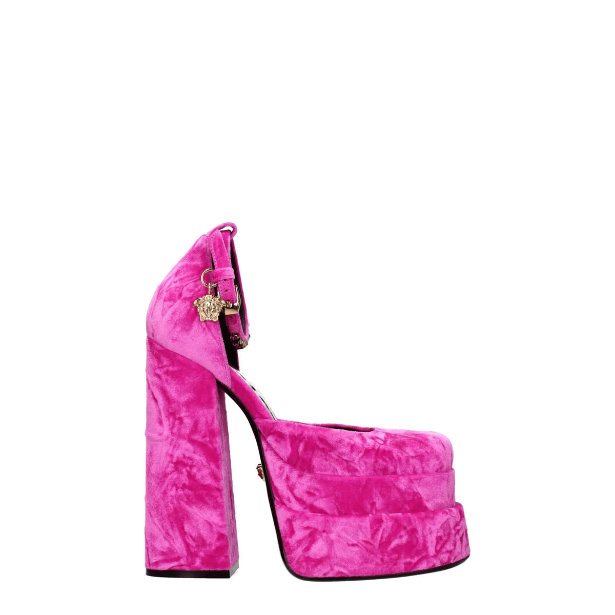 Versace platforms for women in pink, product view 1