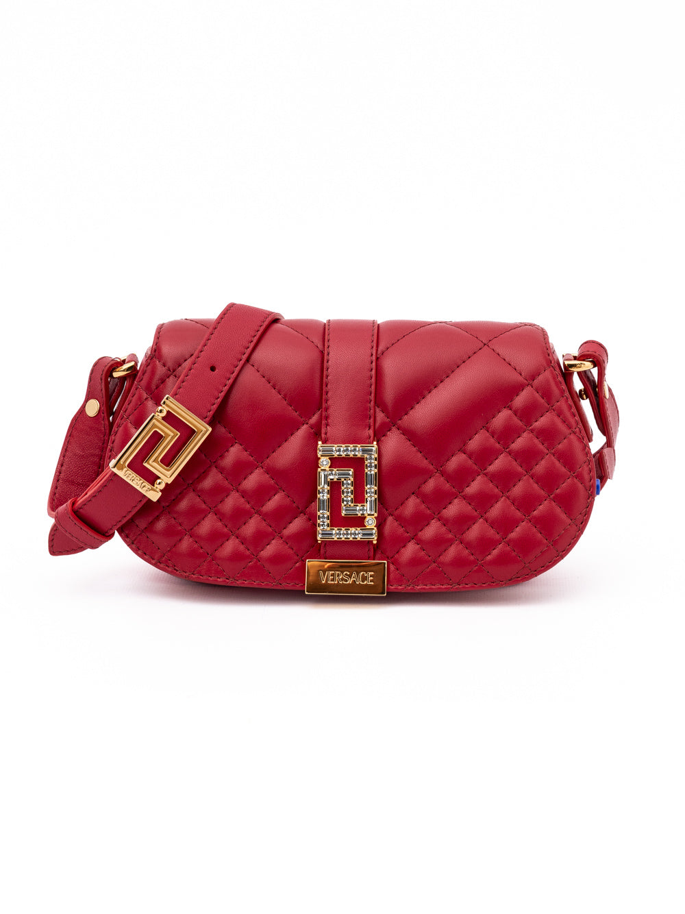 Versace shoulder bags for women in red, product view 1