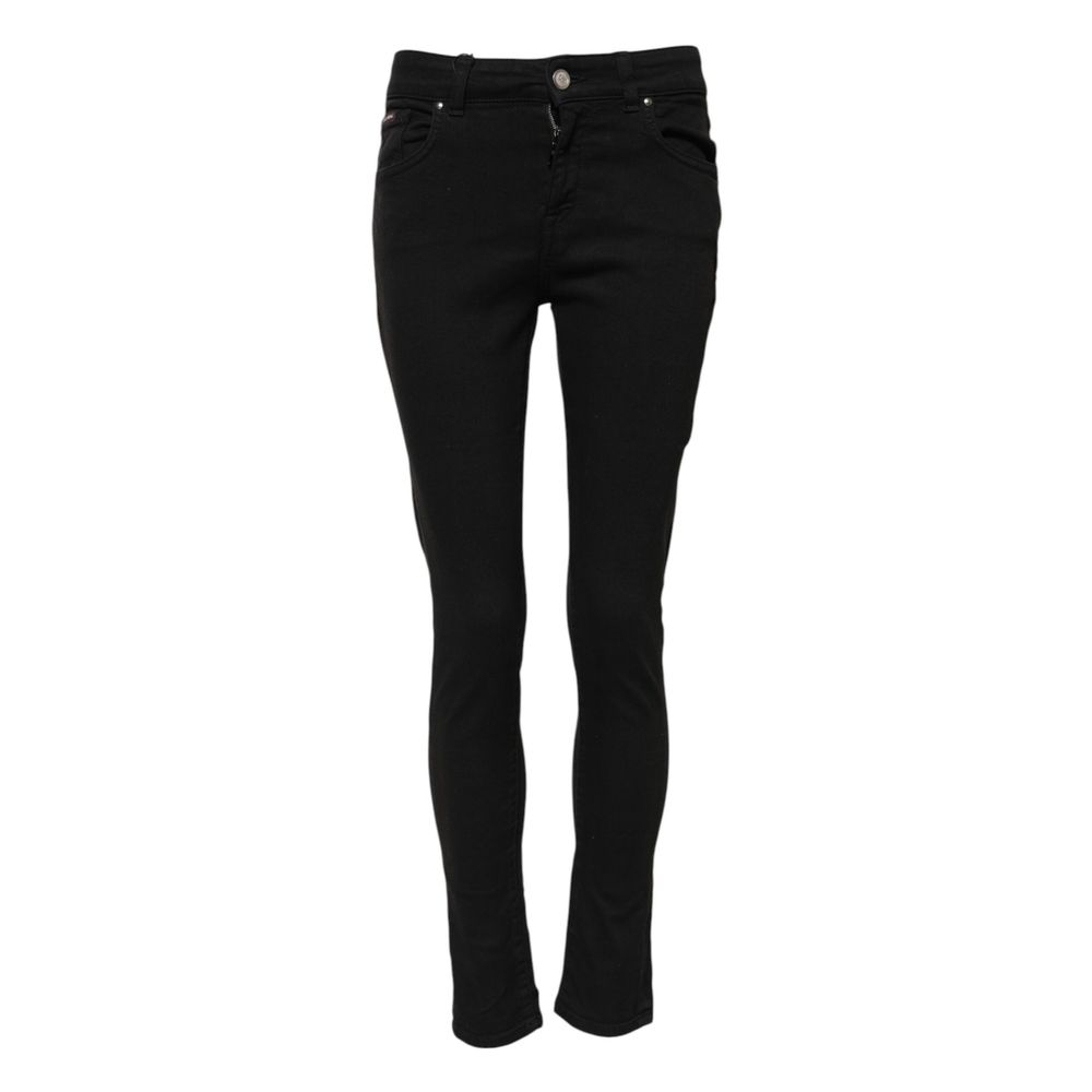 Dolce & Gabbana Black Cotton Skinny Jeans Dolce & Gabbana