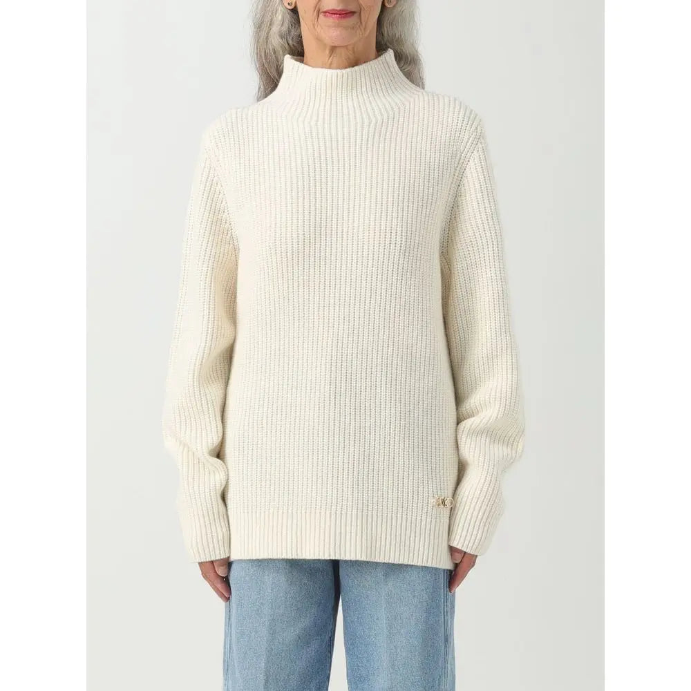 Michael Kors Beige Merino Wool Sweatshirt Michael Kors