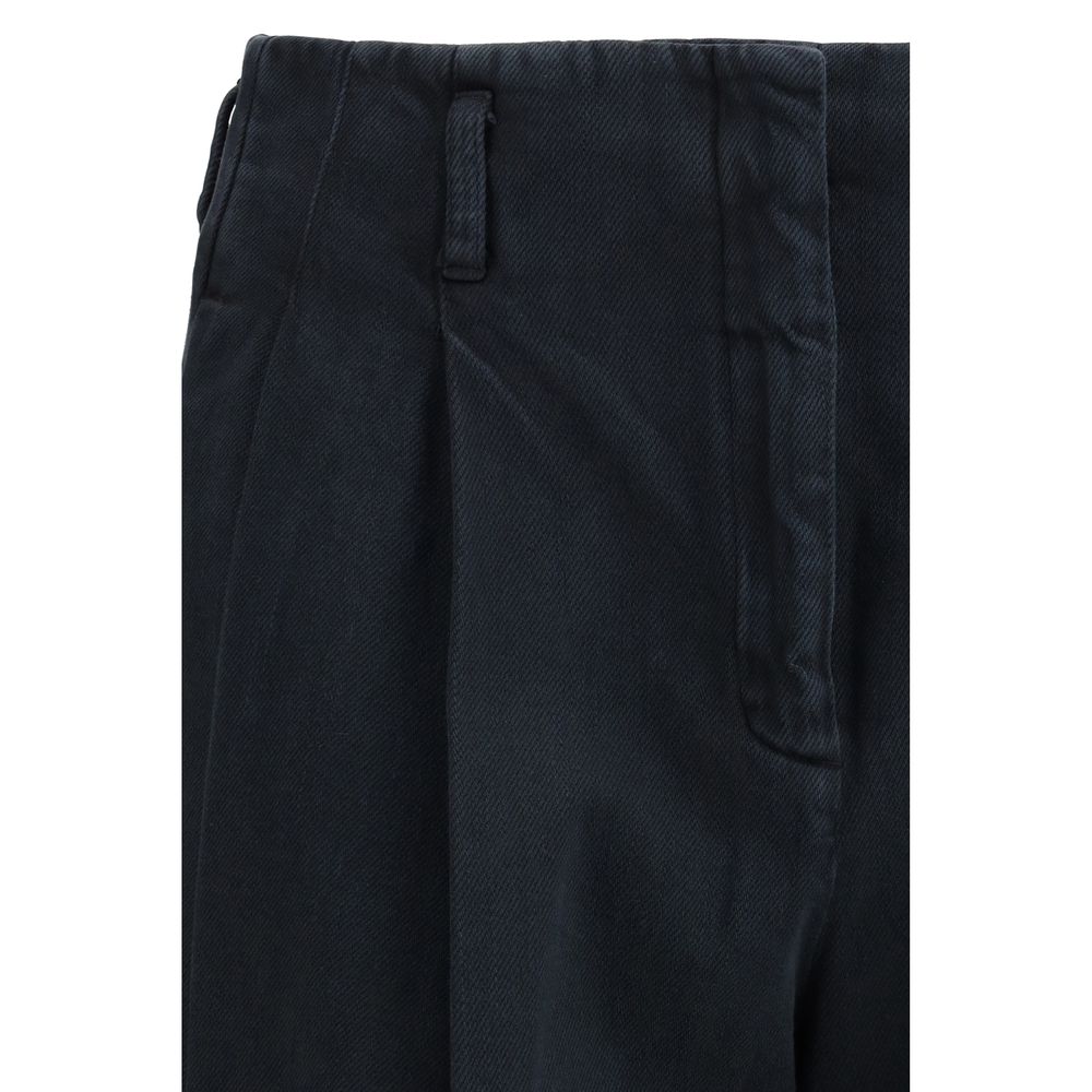 Golden Goose Black Cotton Casual Pants Golden Goose