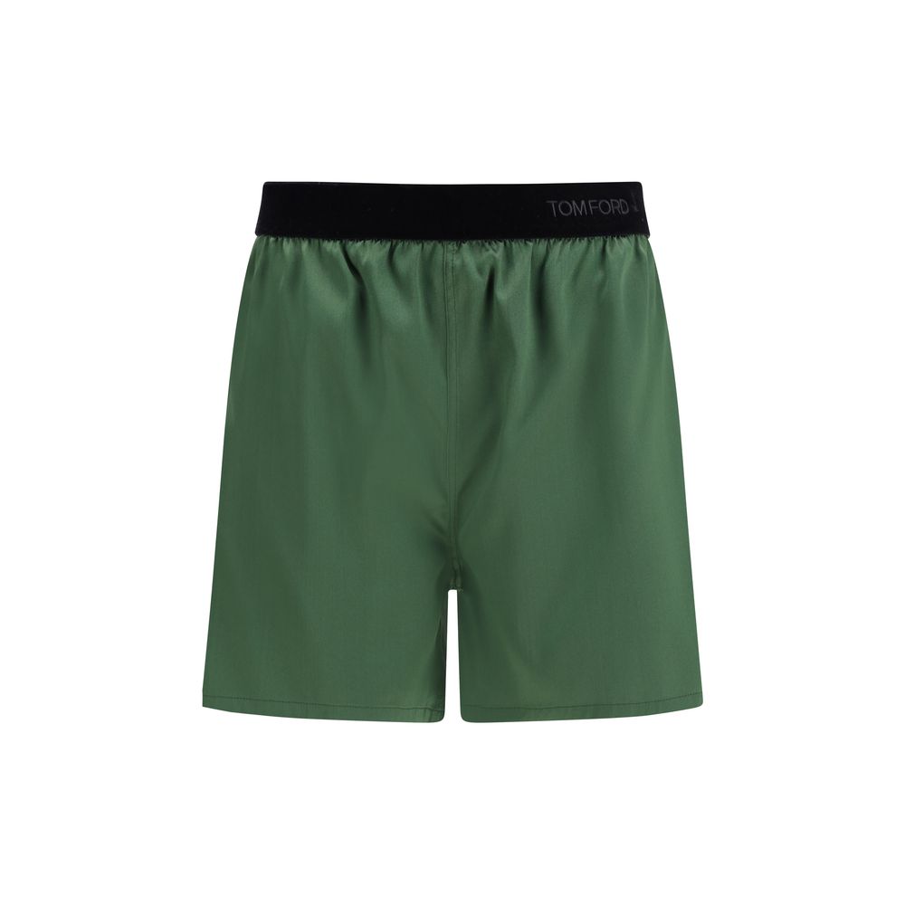 Tom Ford Bicolor Silk Bermuda Shorts Tom Ford