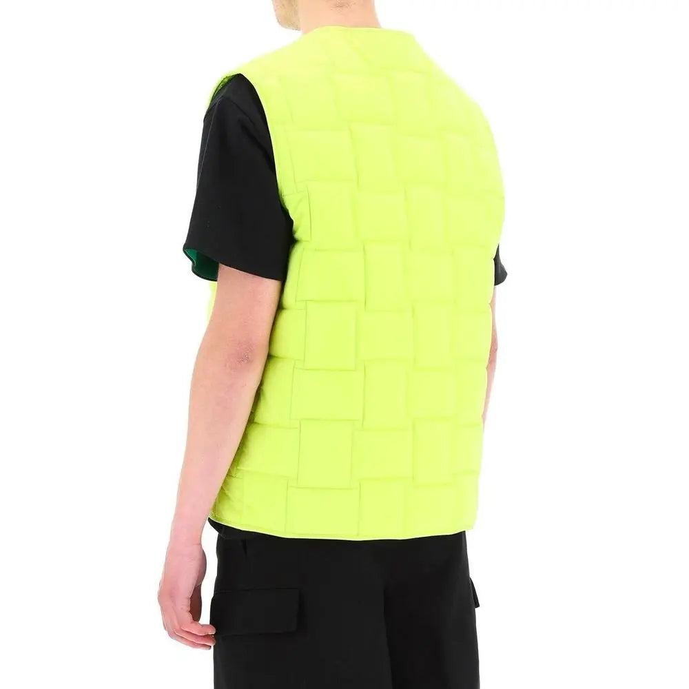 Bottega Veneta Bicolor Polyamide Sleveless Jacket Bottega Veneta
