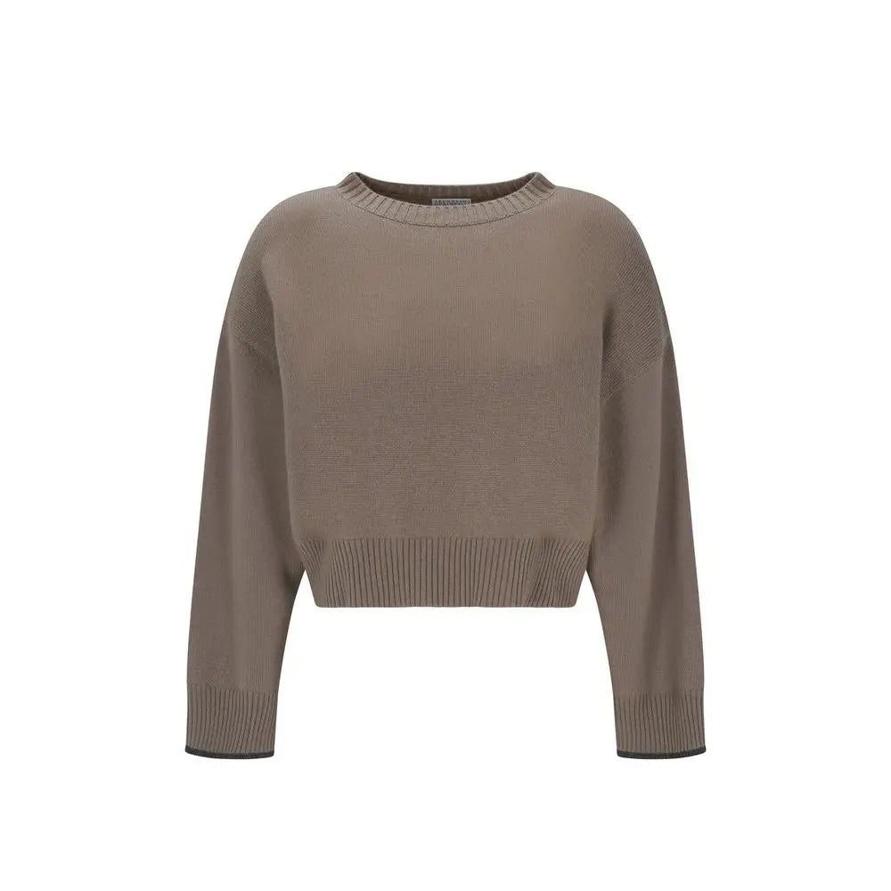 Brunello Cucinelli Beige Cashmere Sweater Brunello Cucinelli