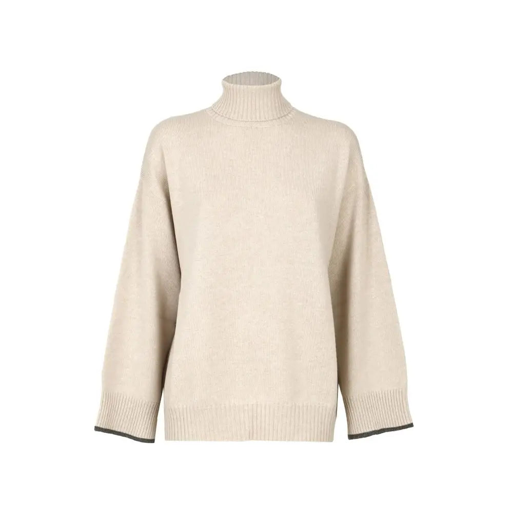 Brunello Cucinelli Beige Cashmere Sweater Brunello Cucinelli