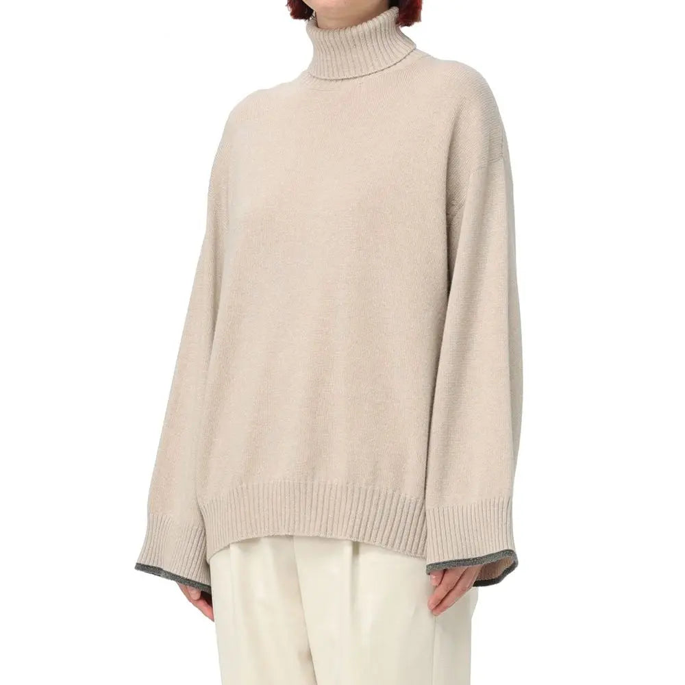 Brunello Cucinelli Beige Cashmere Sweater Brunello Cucinelli