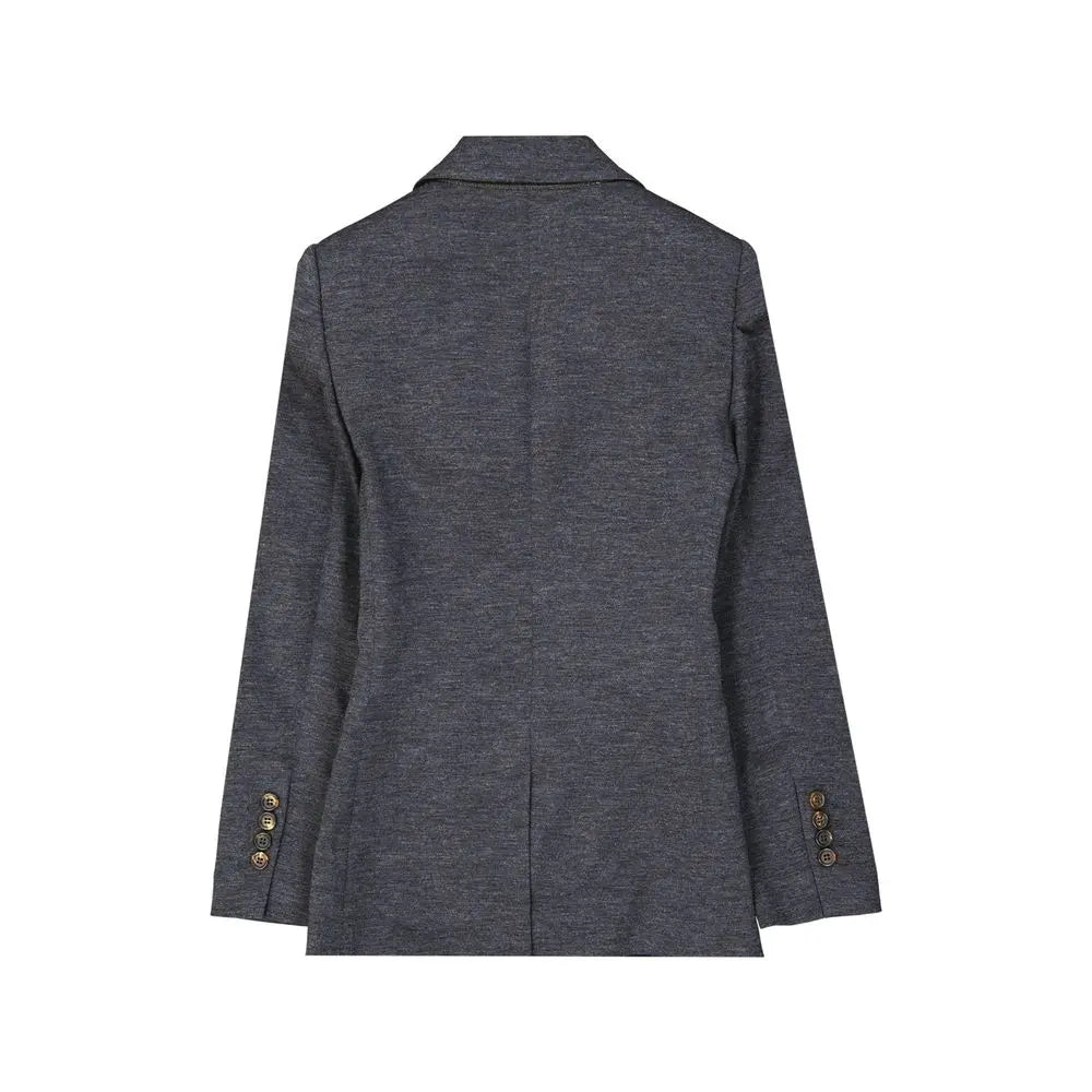 Brunello Cucinelli Gray Wool Blazer Brunello Cucinelli