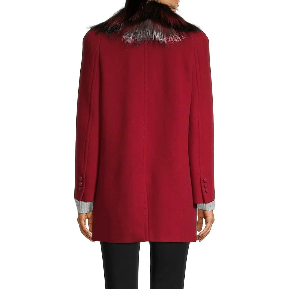 Fendi Multicolor Virgin Wool Coat Fendi