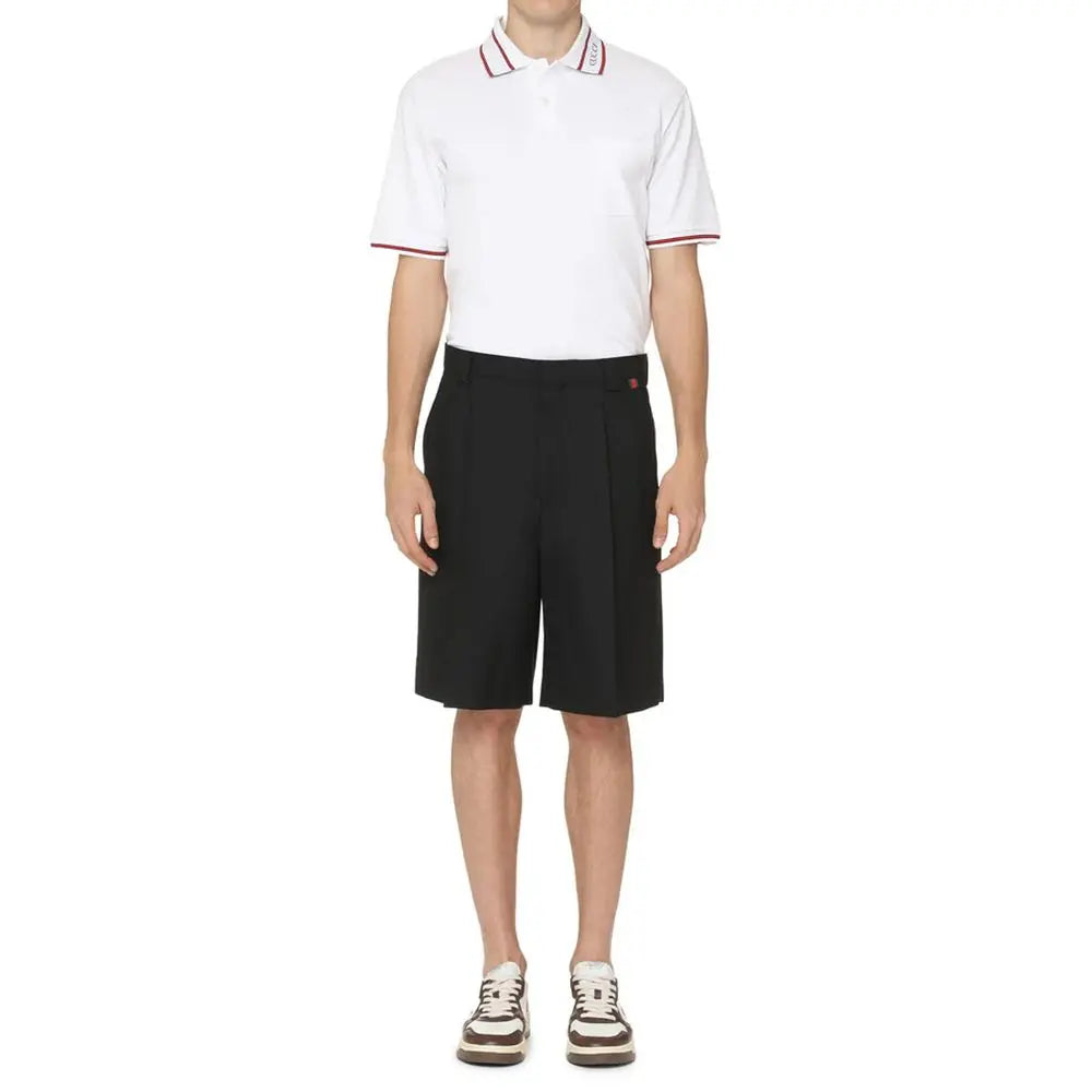 Gucci Black Polyester Bermuda Shorts Gucci