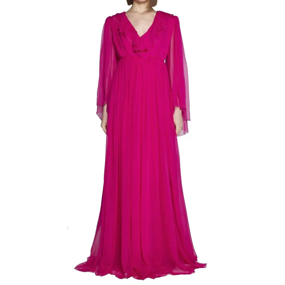 Gucci Multicolor Silk Casual Dress Gucci
