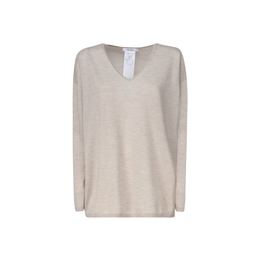 Max Mara Beige Cashmere Sweater Max Mara