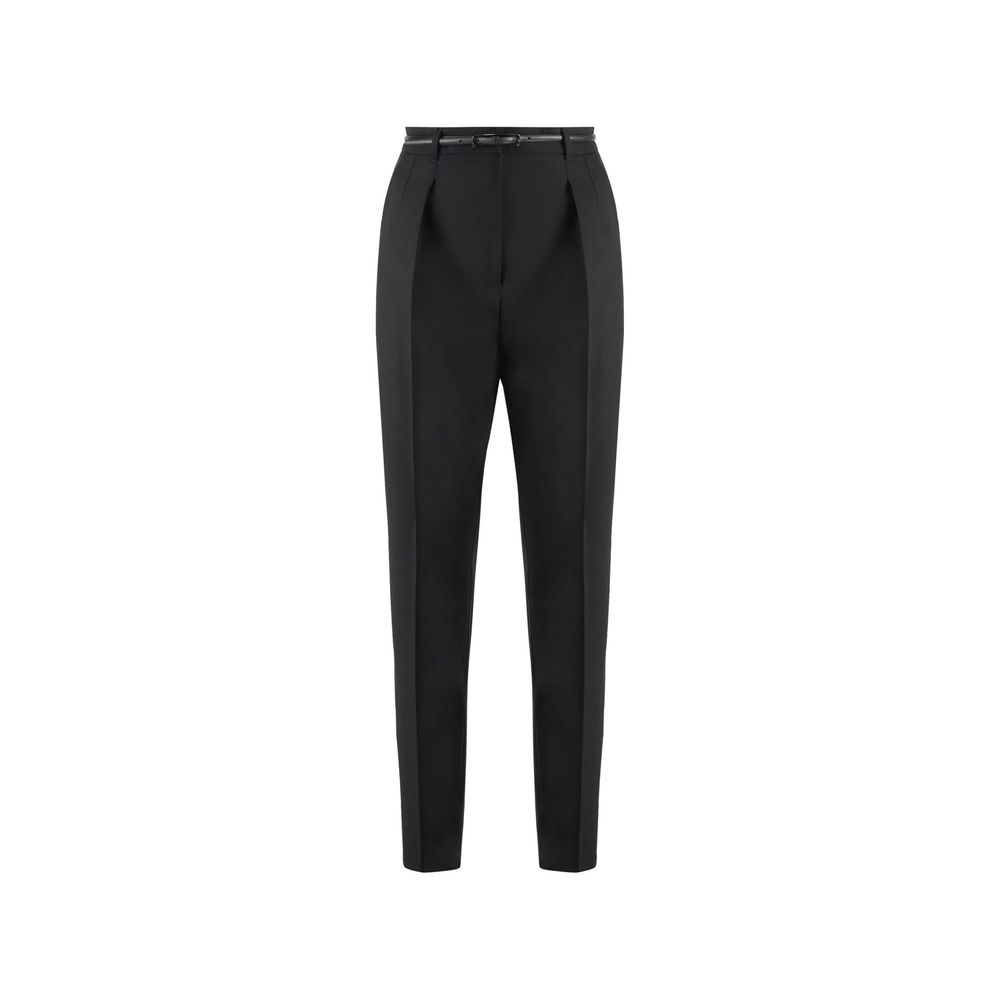 Max Mara Black Elastane Dress Pants Max Mara