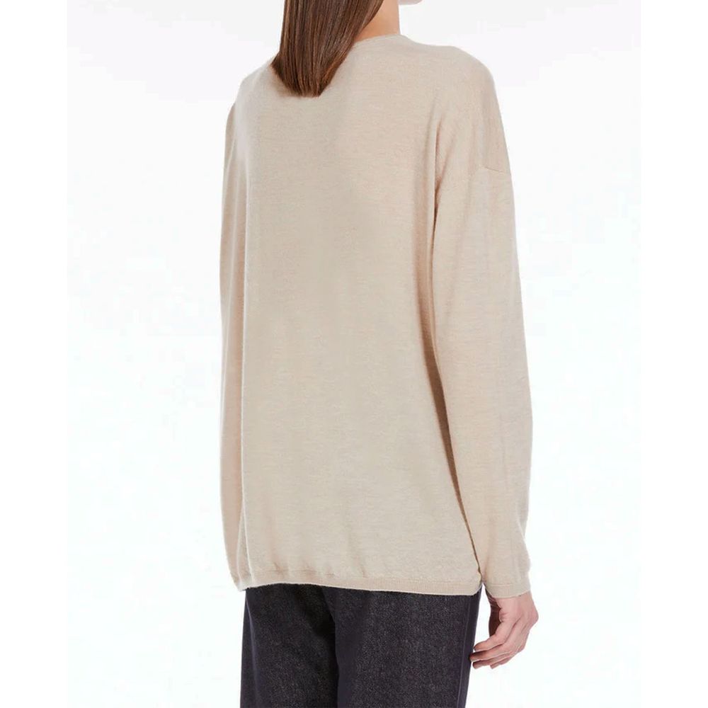 Max Mara Beige Cashmere Sweater Max Mara