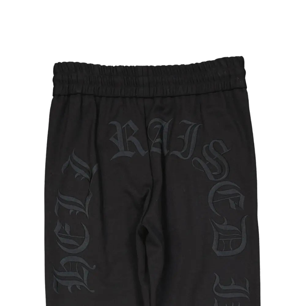 Philipp Plein Black Elastane Joggers (Workout Pants) Philipp Plein