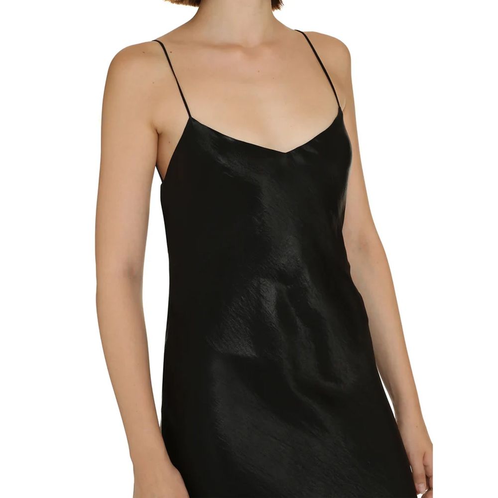 Saint Laurent Black Acetate Casual Dress Saint Laurent