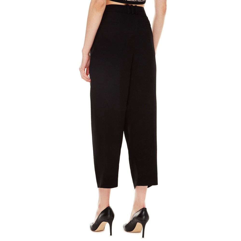 Balmain Black Viscose Casual Pants Balmain
