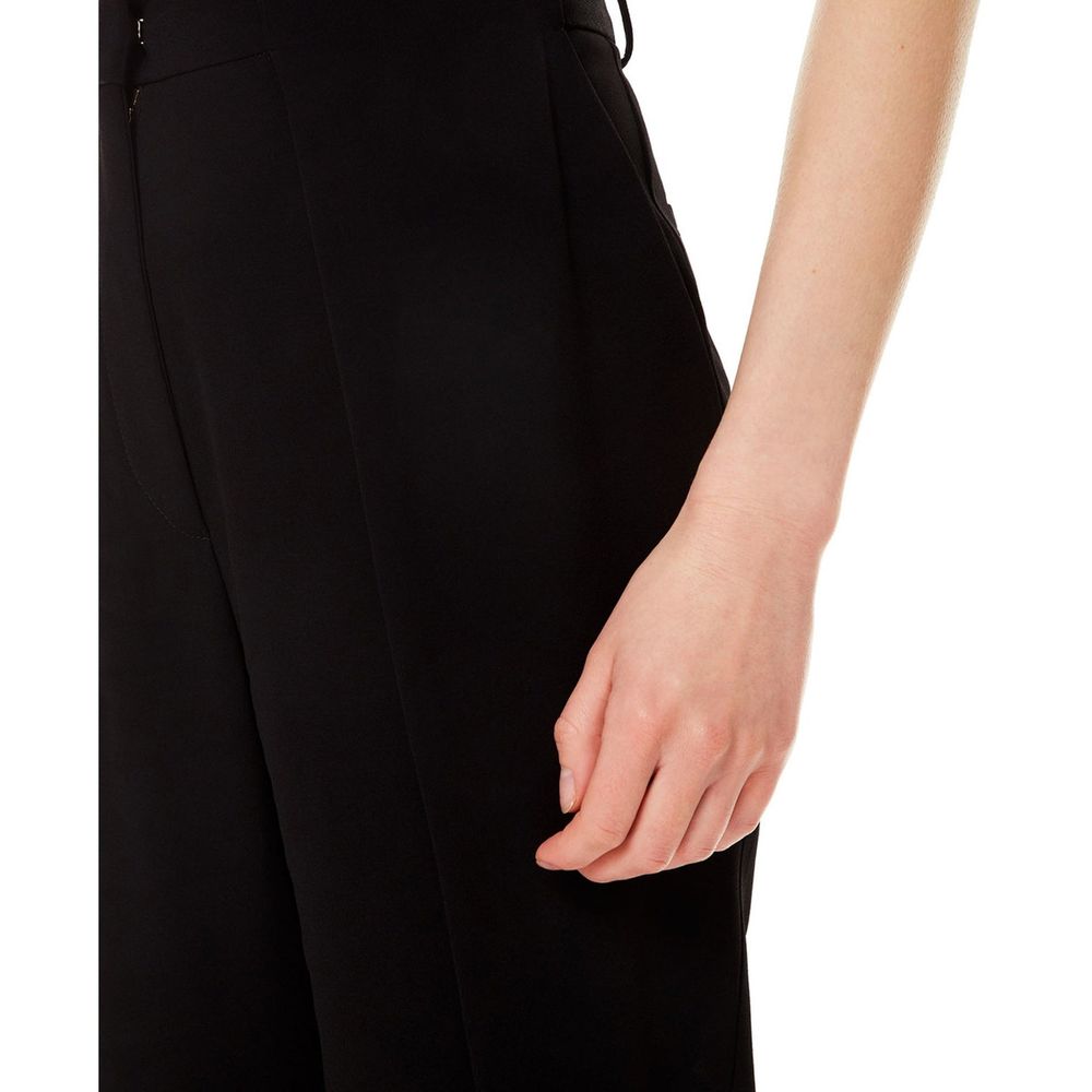 Balmain Black Viscose Casual Pants Balmain