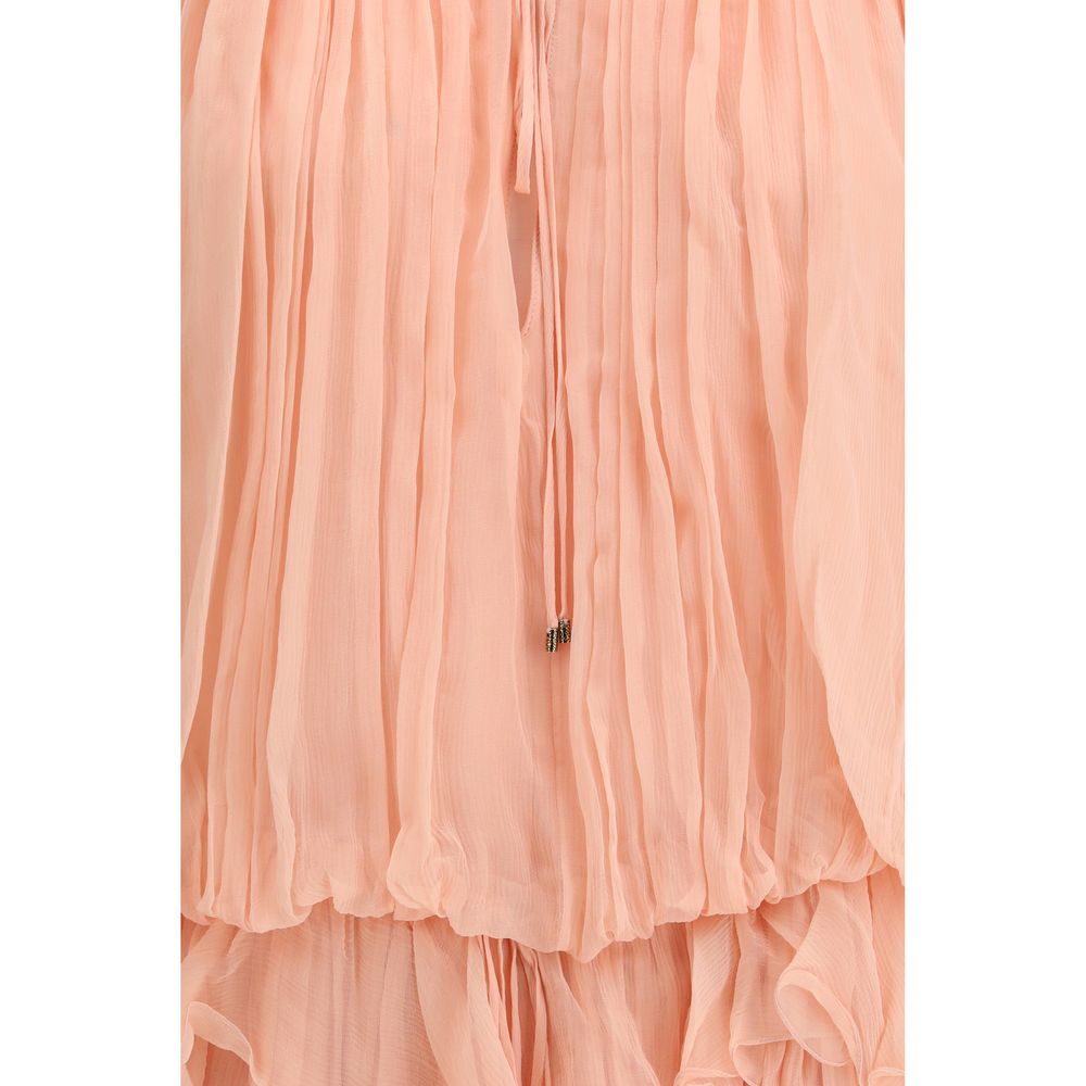 Chloé Multicolor Silk Casual Dress Chloé