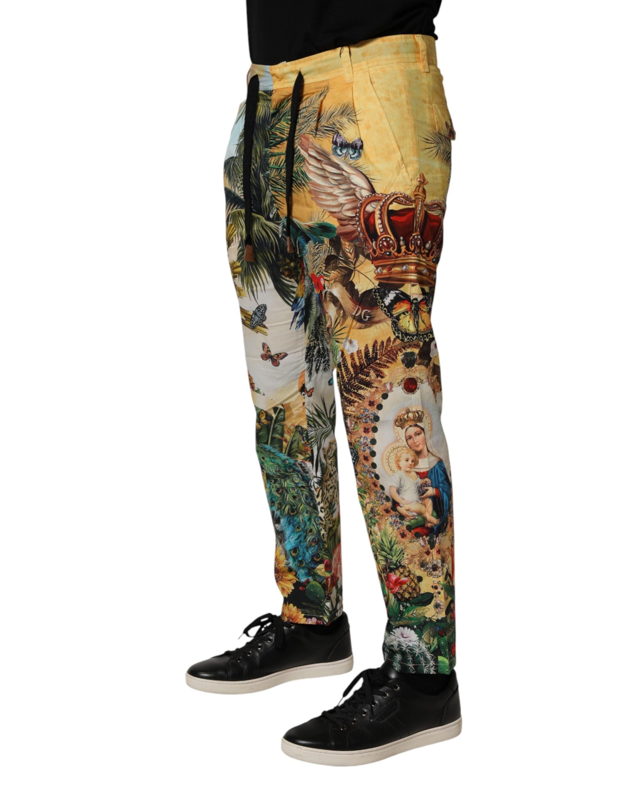Dolce & Gabbana Multicolor Tropical King Lounge Trouser Pants Dolce & Gabbana