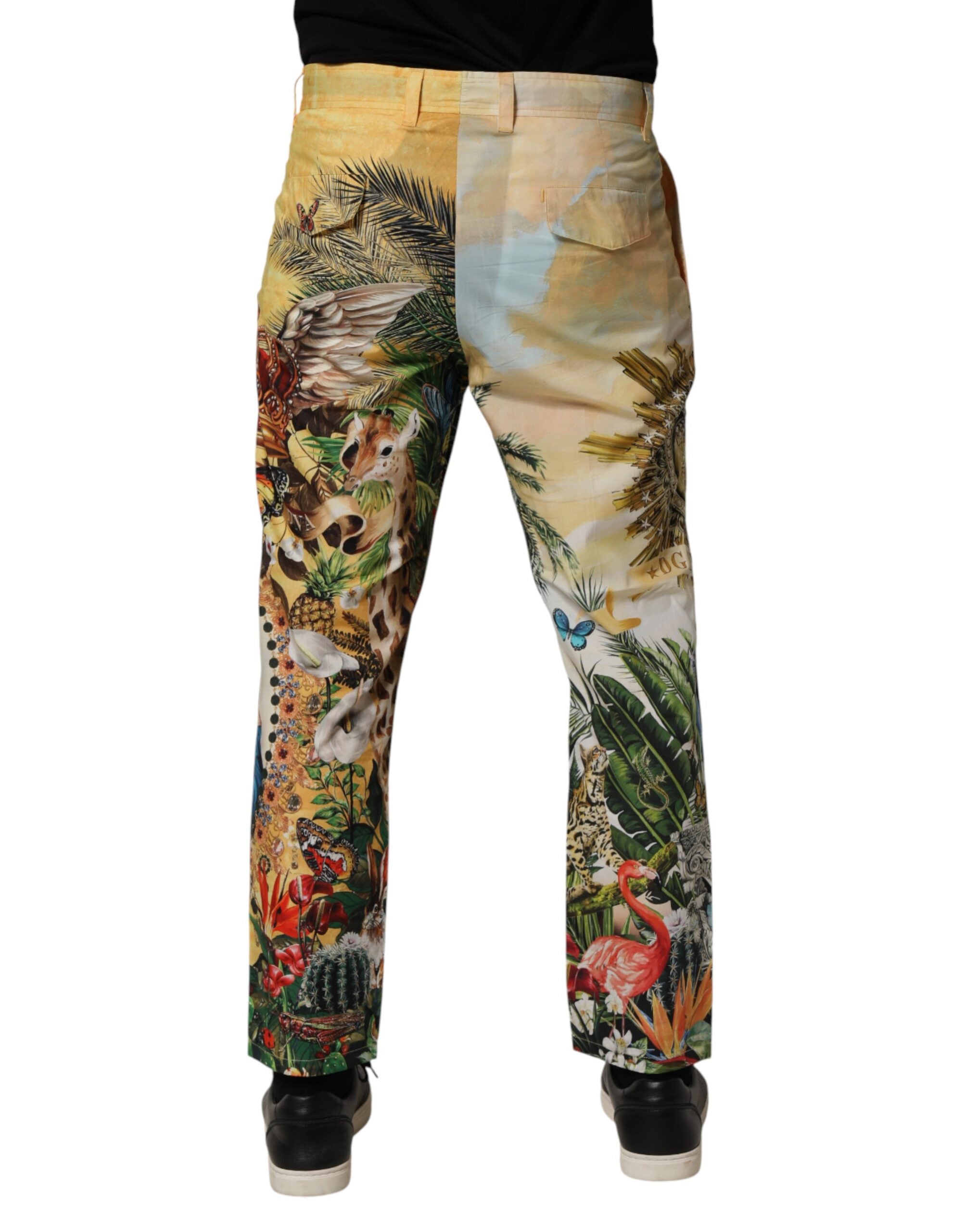 Dolce & Gabbana Multicolor Tropical King Lounge Trouser Pants Dolce & Gabbana