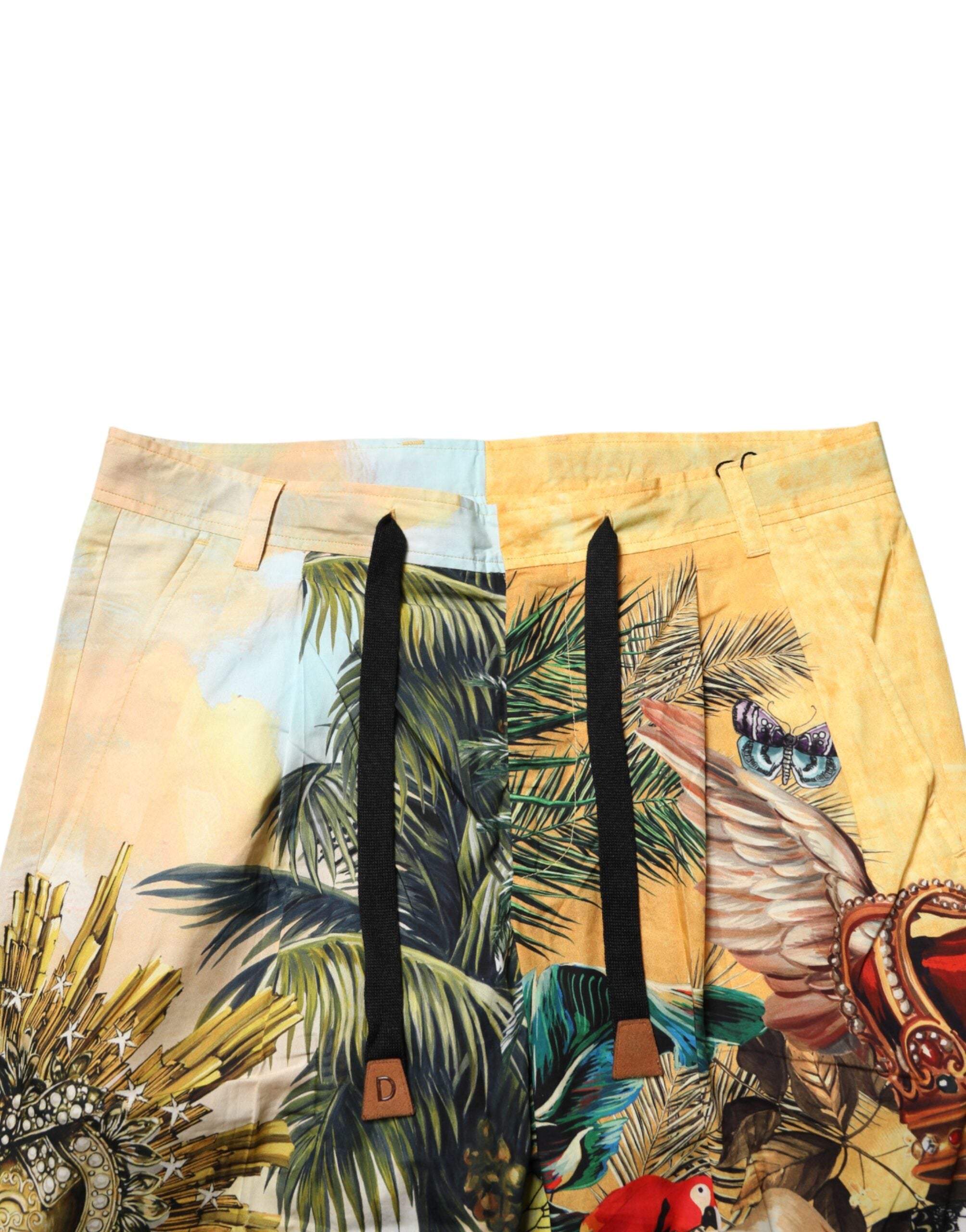 Dolce & Gabbana Multicolor Tropical King Lounge Trouser Pants Dolce & Gabbana