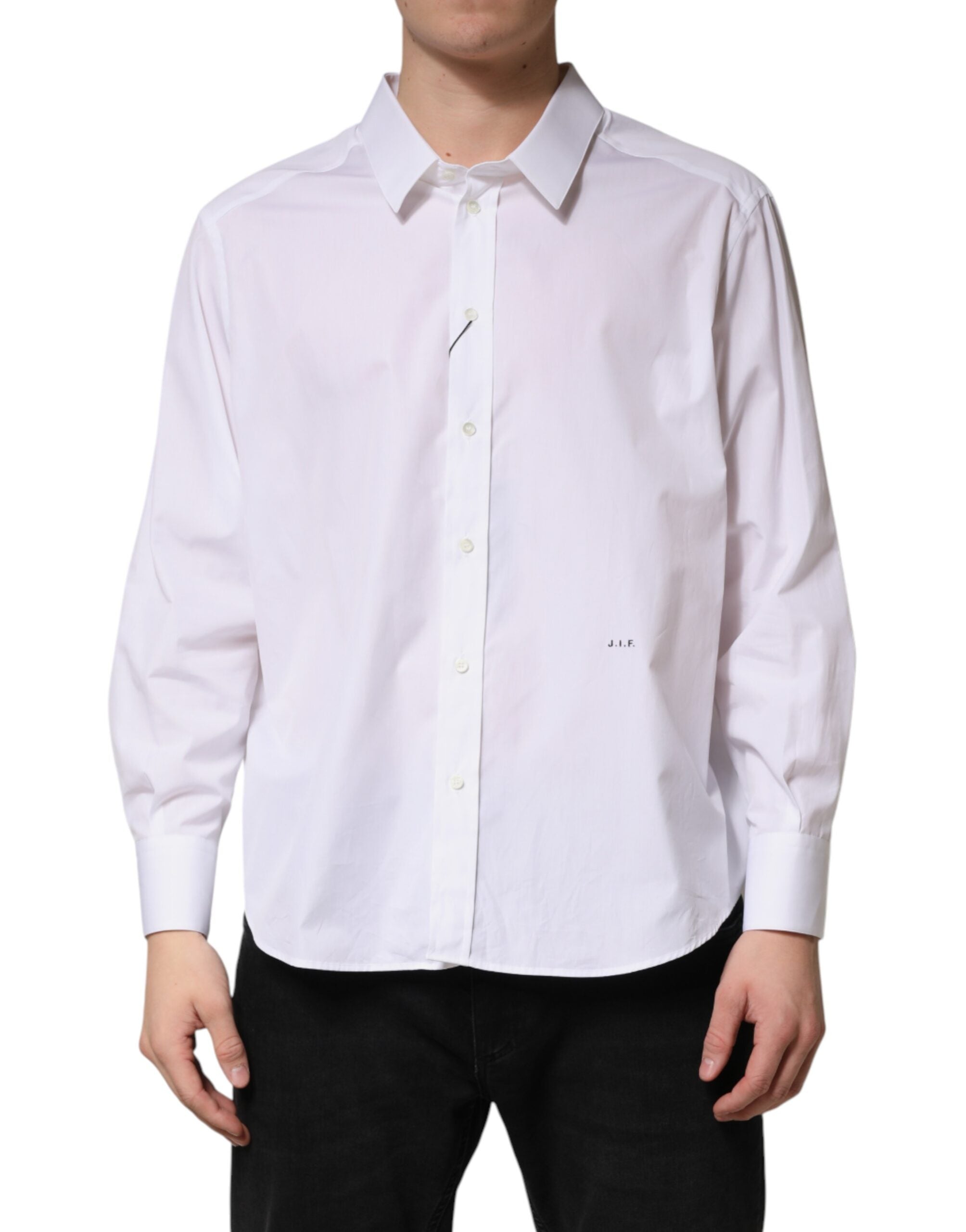 Dolce & Gabbana White SARTORIA Cotton Collared Dress Shirt Dolce & Gabbana