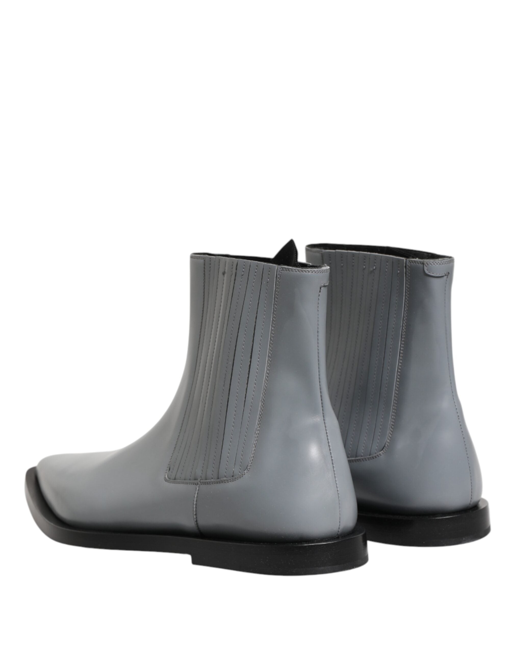 Dolce & Gabbana Light Gray Chelsea Short Ankle Boots Shoes Dolce & Gabbana